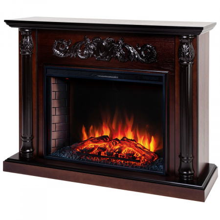 Каминокомплект SALFORD/ОЛИВА Античный дуб с очагом Электроочаг EPSILON/ЭПСИЛОН 33